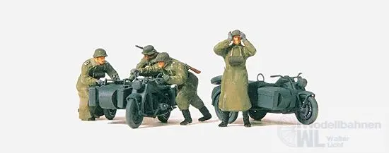 Preiser 72539 - Kradschützen schiebend. Motor 1:72