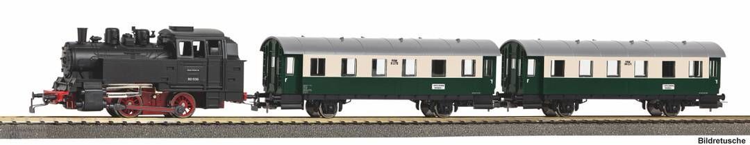 Piko 57035 - Startset Dampflok BR 80 und 2 Personenwagen VSM H0/GL