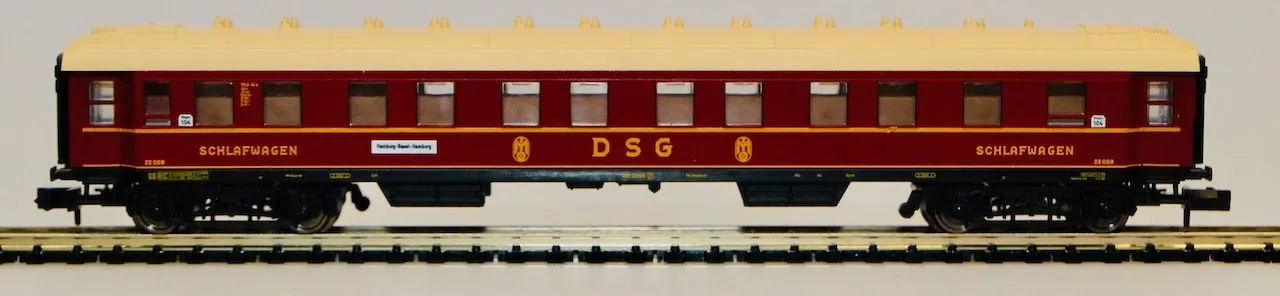 Fleischmann 8634 - FLEISCHMANN - Schlafwagen DB Ep.III DSG Ep.III WLAB4ü-35 N 1:160