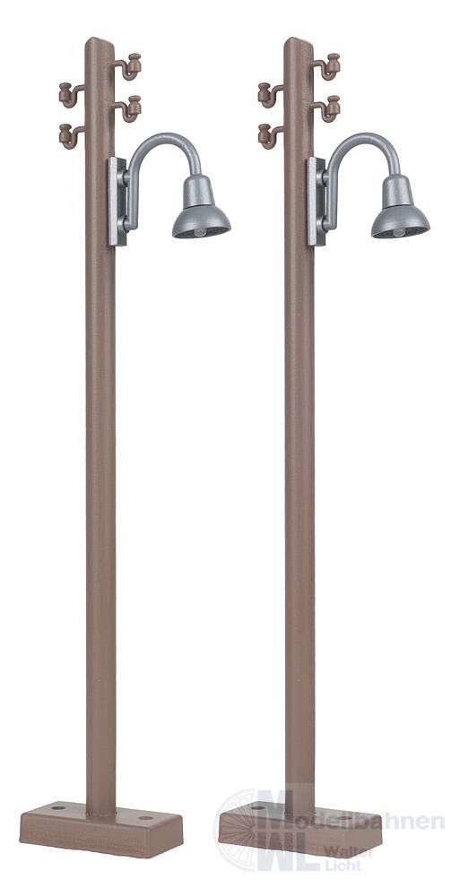 Pola 333232 - Holzmast mit Bogenleuchte 2 Stück LGB 1:22,5