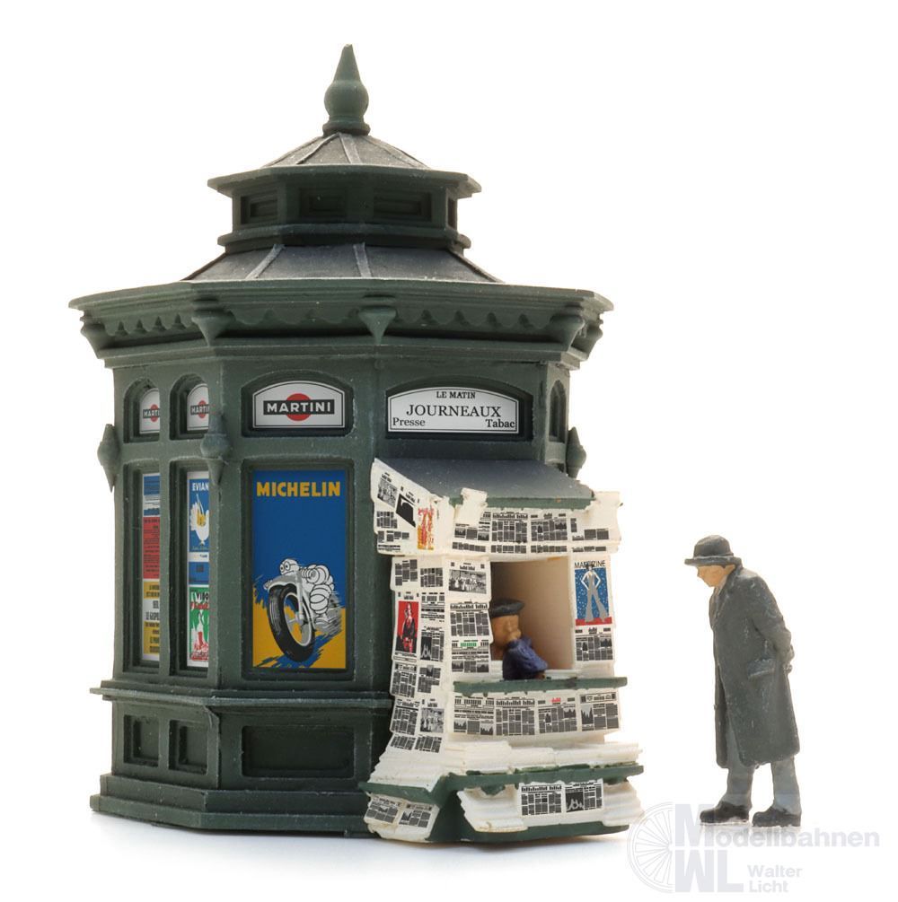 ARTITEC b.v. 387.677 - Französischer Zeitungskiosk Fertigmodell H0 1:87