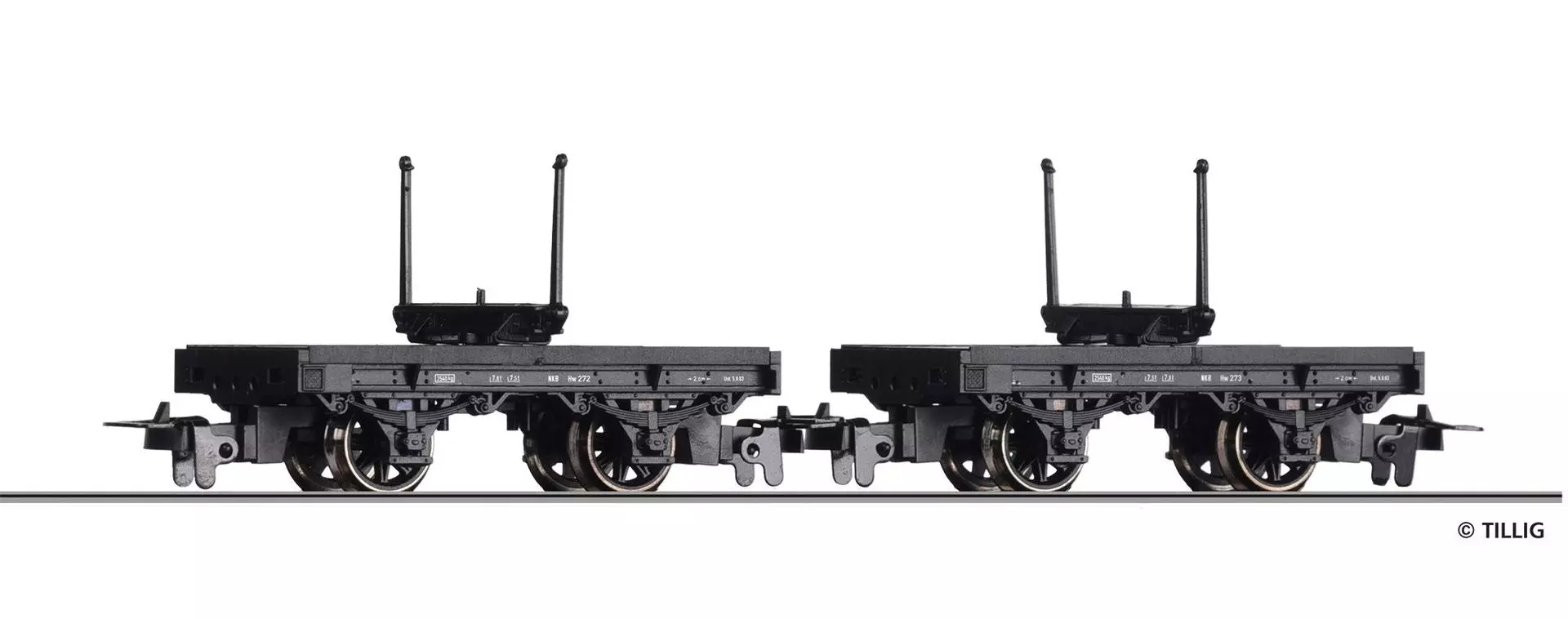 Tillig 15994 - Drehschemelwagen Paar NKB Ep.III H0m
