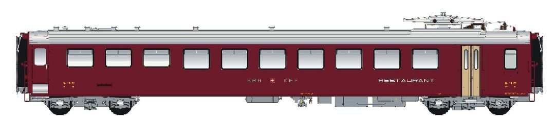 LS Models 47258AC - Speisewagen SBB Ep.III EW I Dr4 mit IB H0/WS