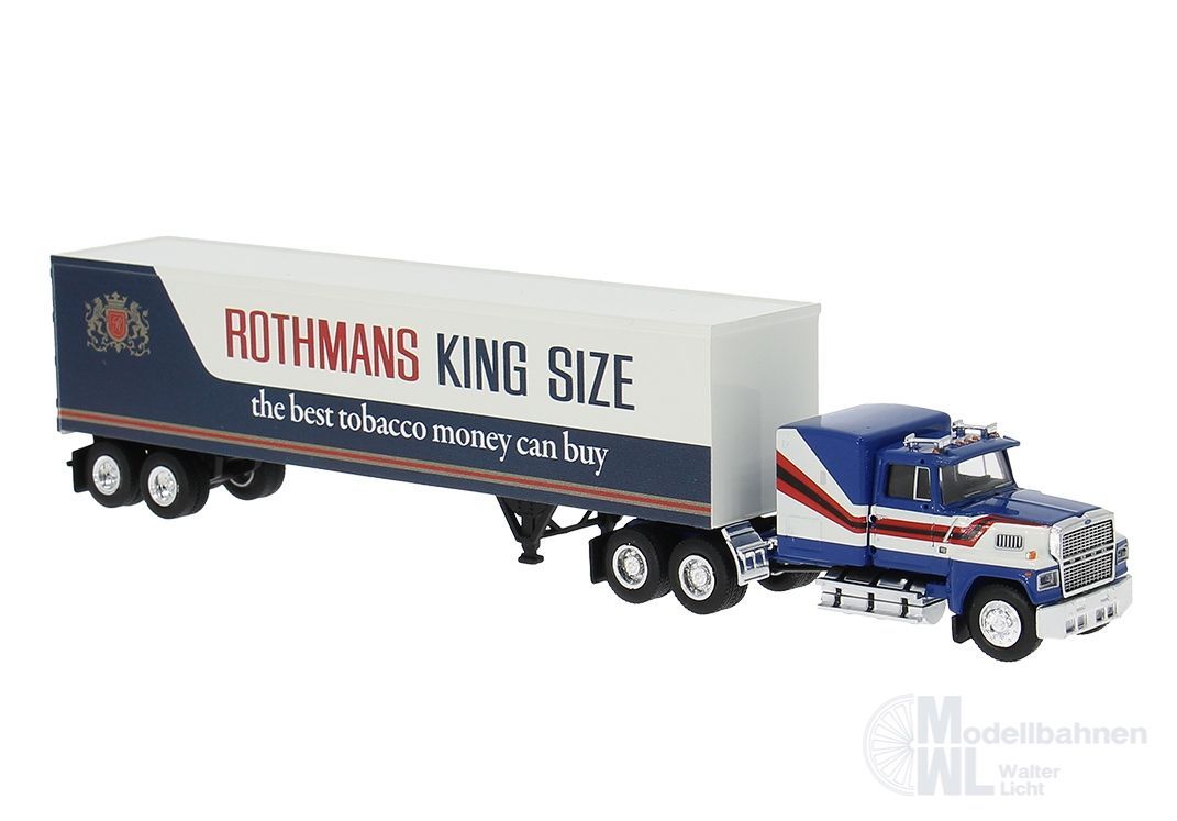Brekina 85882 - Ford LTL 9000 Koffersattelzug Rothmans H0 1:87