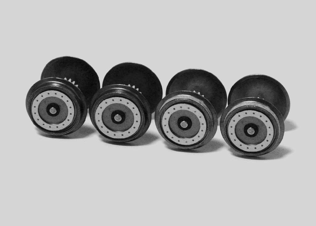 Piko 56184 - Radsätze bedruckt und profiliert für Diesellok Vectron 4 Stück H0/GL