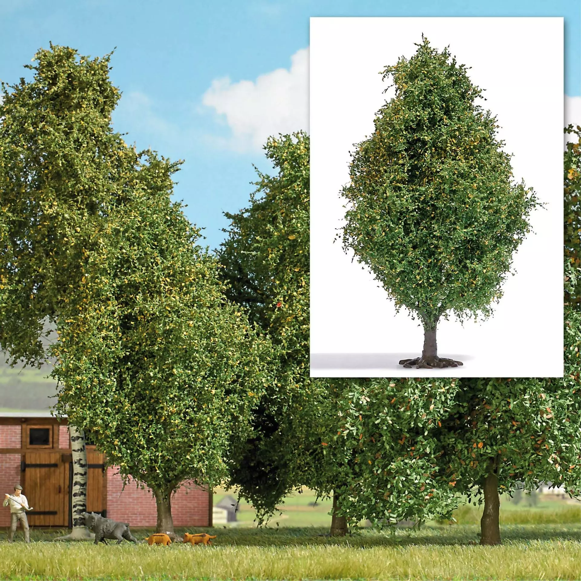 Busch 3723 - Baum 115 mm, Herbst H0 1:87