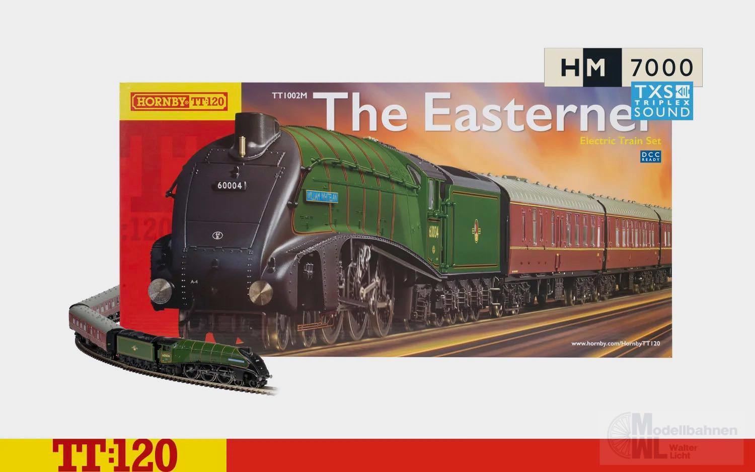 HORNBY TT TT1002TXSM - The Easterner Digital Train Set (Sound Fitted) EU-Transformator TT 1:120