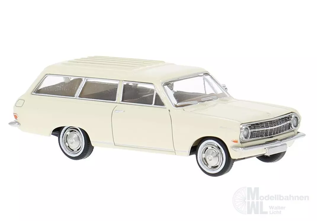 Brekina 20470 - Opel Rekord A CarAVan in weiß H0 1:87