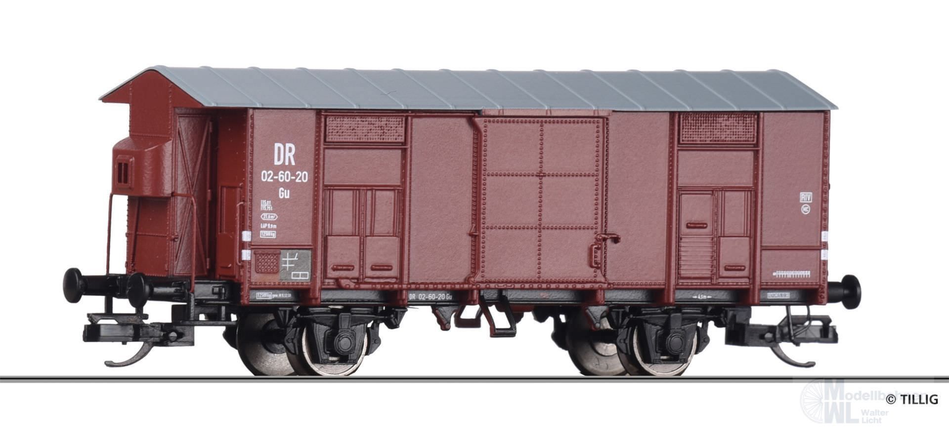 Tillig 14883 - Güterwagen gedeckt DR EpIII Typ G TT 1:120
