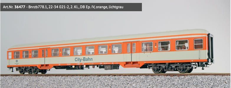 ESU 36477 - Mitteleinstiegswagen DB Ep.IV 2.Kl. City-Bahn H0/GL