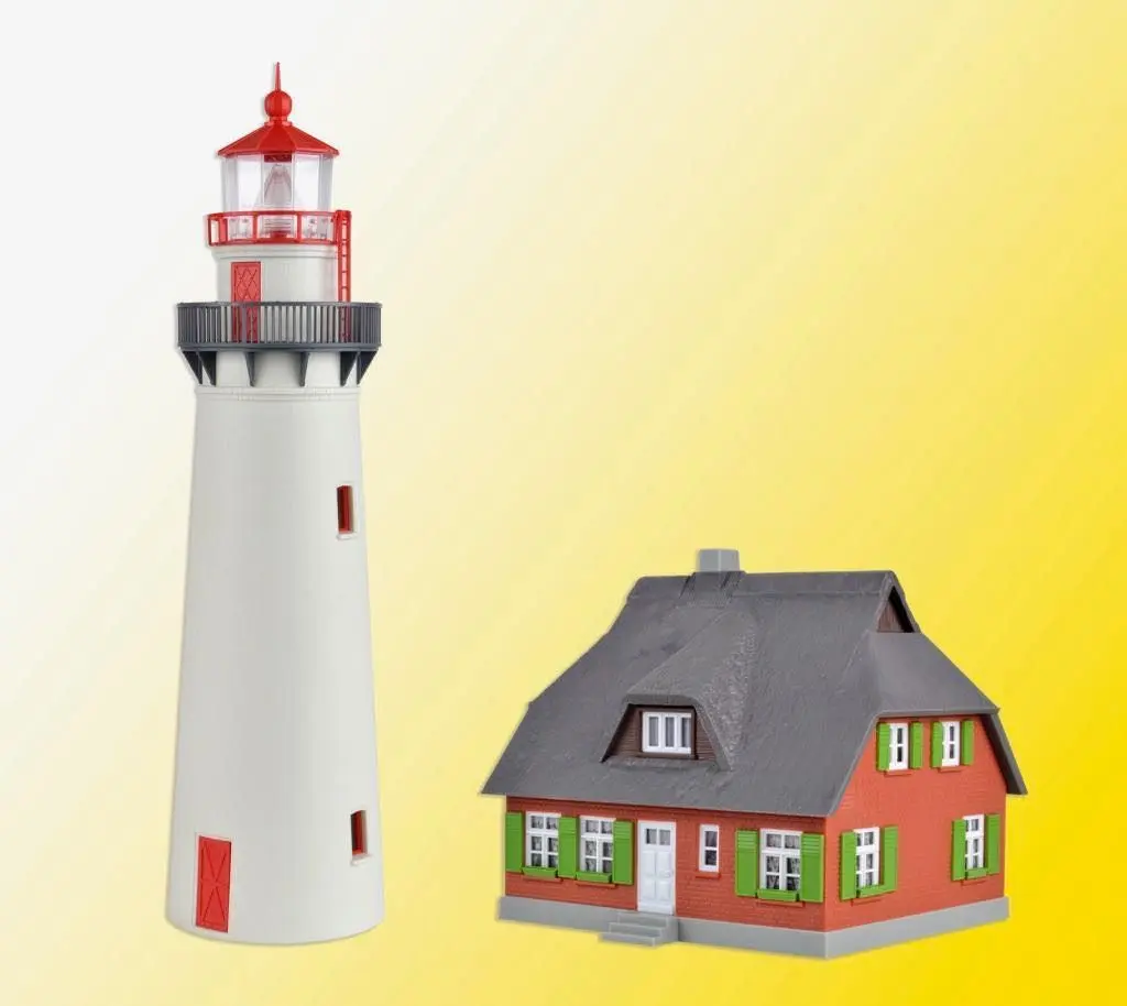 Kibri 39153 - Leuchtturm Hiddensee mit Nebengebäude H0 1:87