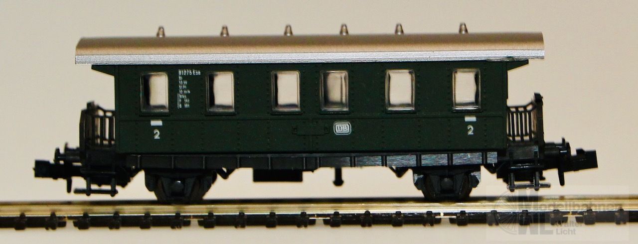 Roco 02200A.1 - ROCO - Spantenwagen DB grün N 1:160