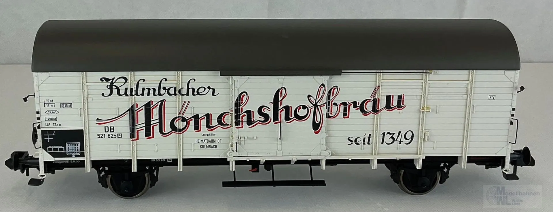 Märklin 58240 - MÄRKLIN - Güterwagen ged. DB Ep.III Kulmbacher Mönchshofbräu Spur 1