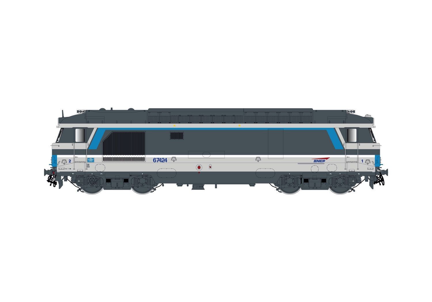 Jouef 2447S - Diesellok BB 167424 SNCF Ep.IV Multiservice H0/GL Sound