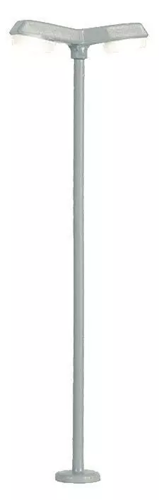 Viessmann 6498 - Straßenleuchte modern doppelt LED weiß N 1:160