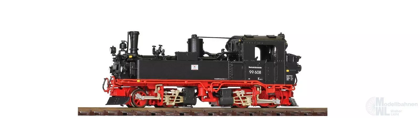 Bemo 1016898 - Dampflok BR 99 608 SDG Ep.VI Fertigmodell H0e
