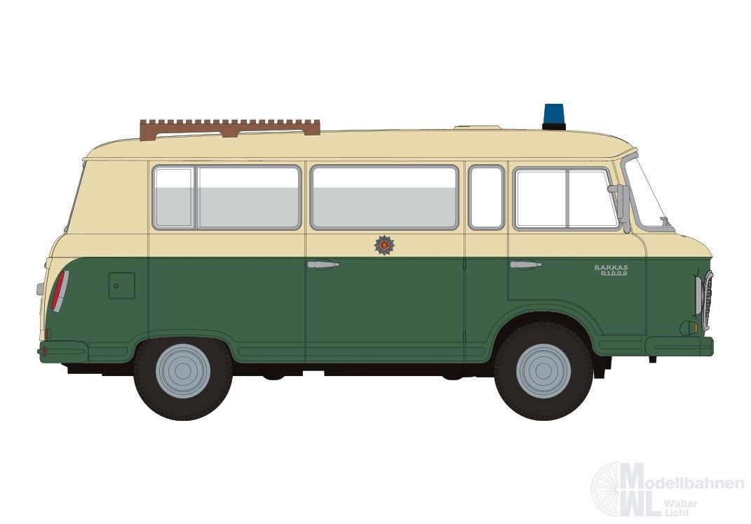 Brekina 30048 - Barkas B1000 Bus Volkspolizei H0 1:87