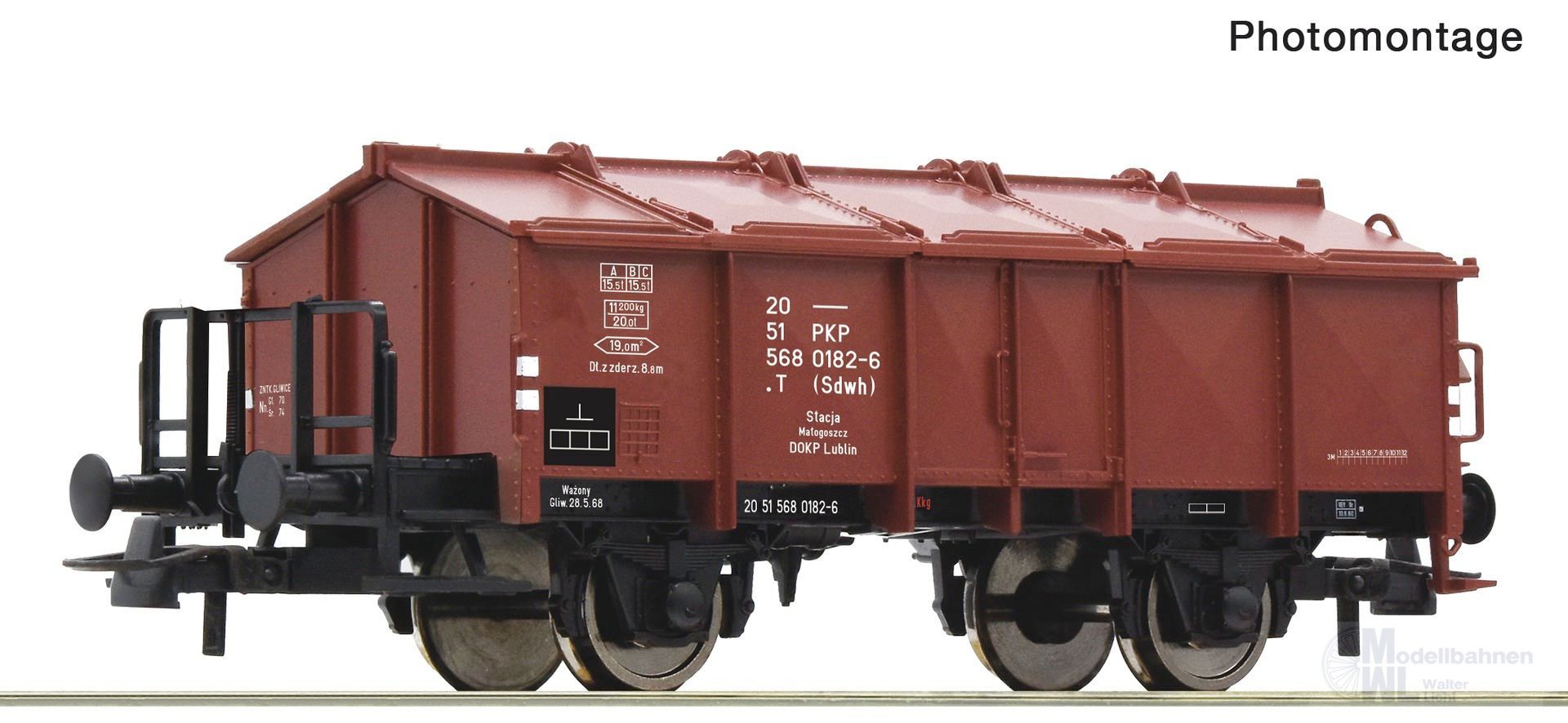 Roco 6600175 - Klappdeckelwagen PKP Ep.IV H0/GL