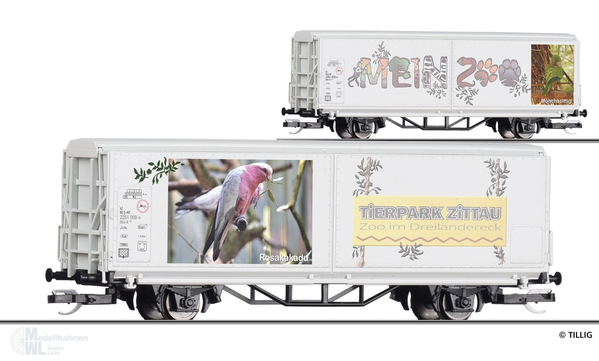 Tillig 14856 - START-Schiebewandwagen Mein Zoo TT 1:120 Tillig 14856 - START-Schiebewandwagen Mein Zoo TT 1:120