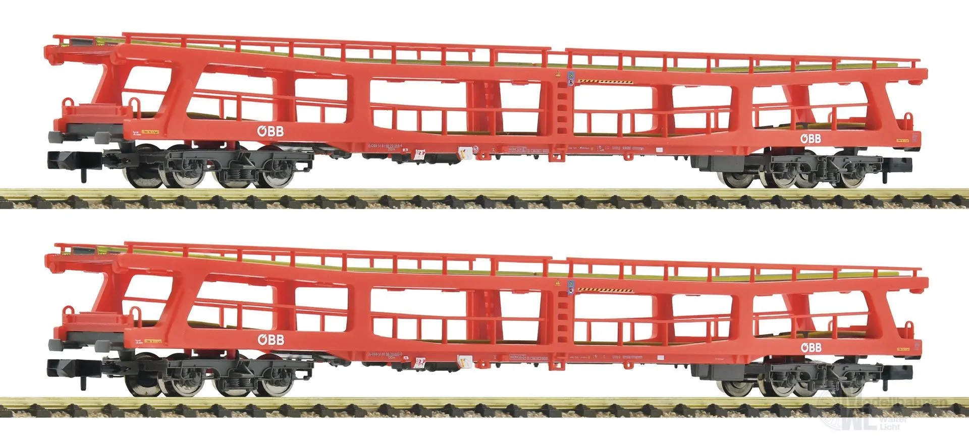 Fleischmann 6260049 - Autotransportwagen Set ÖBB Ep.VI 2.tlg. N 1:160
