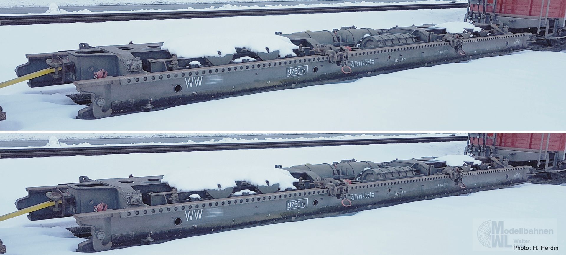 Roco 6640007 - Schmalspur-Rollwagen Set Zillertalbahn Ep.V/VI 2.tlg. H0e