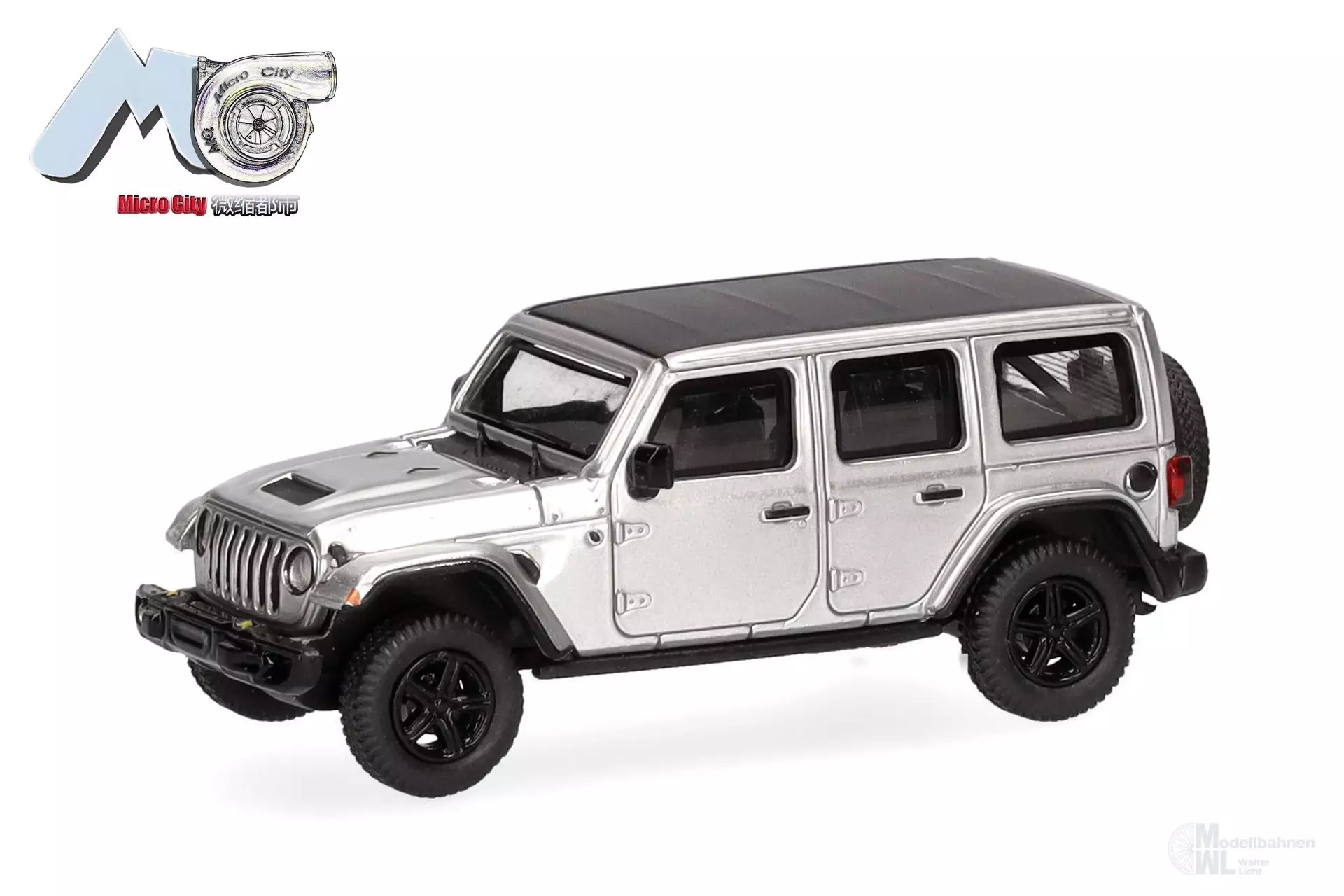 Herpa 87MC000027 - Jeep Wrangler silber (ab 2017 H0 1:87