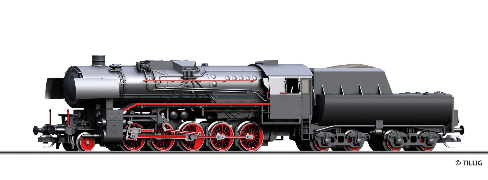 Tillig 02064 - Dampflok Reihe 42 ÖBB Ep.III TT 1:120 Tillig 02064 - Dampflok Reihe 42 ÖBB Ep.III TT 1:120