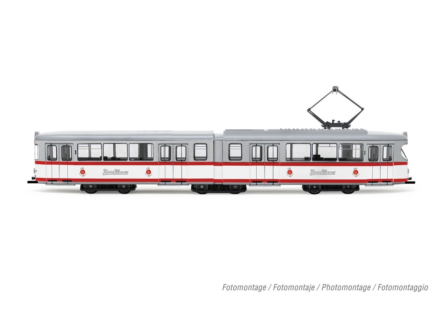 Arnold 2604D - Straßenbahn DUEWAG GT6 Ep.IV/V Essen König Pilsener N 1:160 Digital