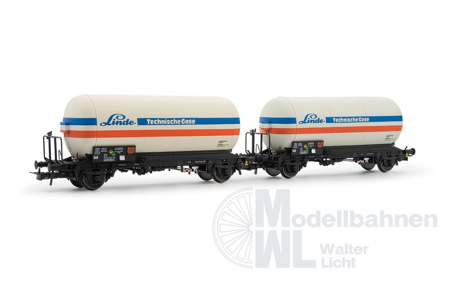 Rivarossi 6643 - Gaskesselwagen DB Ep.IV 2.tlg. Linde H0/GL