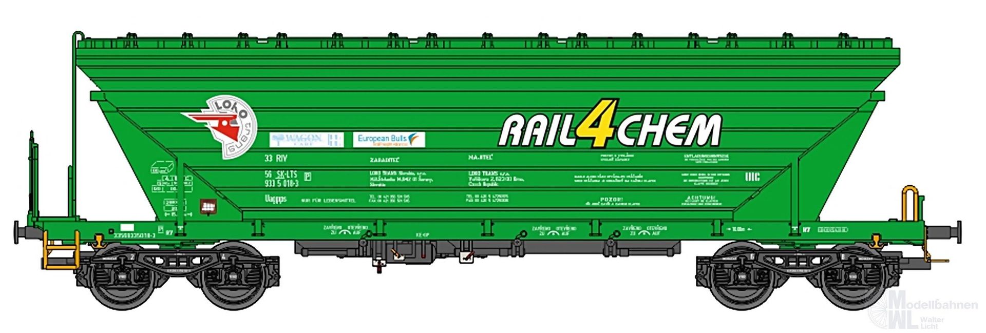 NPE NW52220 - Getreidewagen SVN Ep.V/VI hellgrün TT 1:120