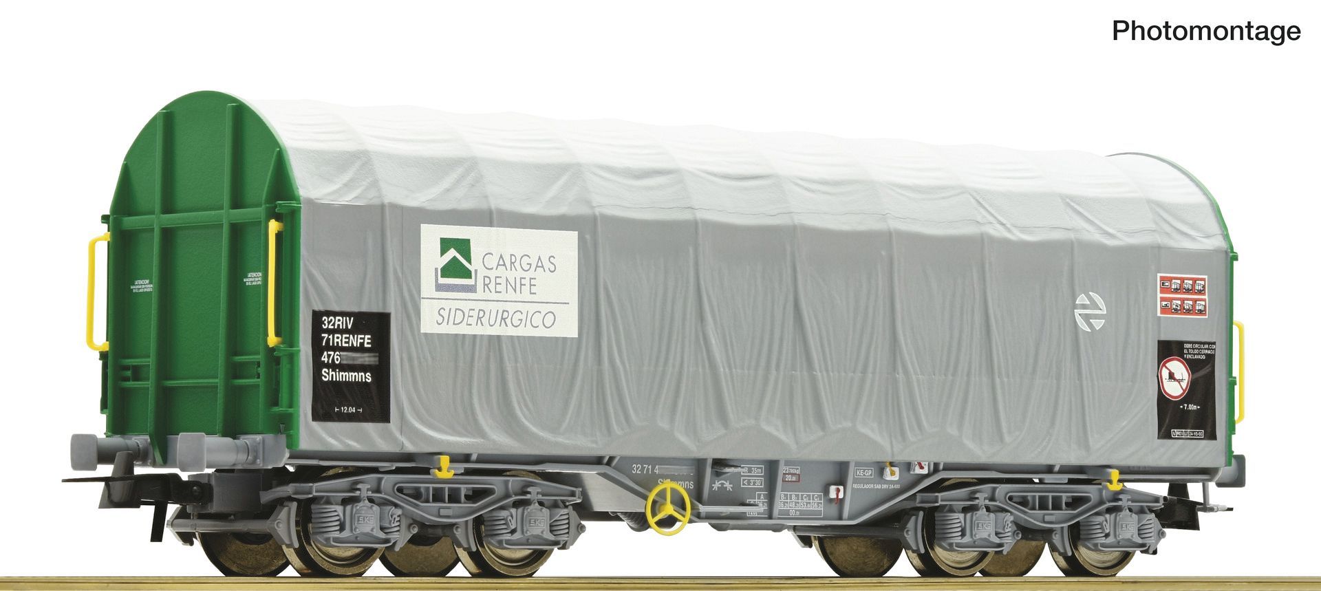 Roco 6600502 - Schiebeplanenwagen Renfe Cargas
