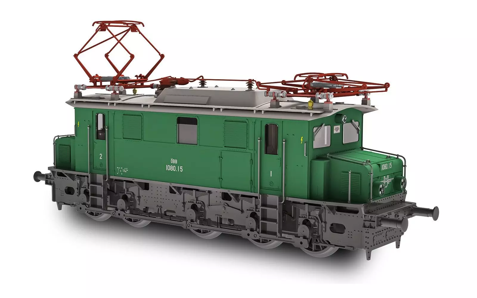 Jägerndorfer Modellbahn 21300 - E-Lok Rh 1080 ÖBB Ep.III grün H0/GL