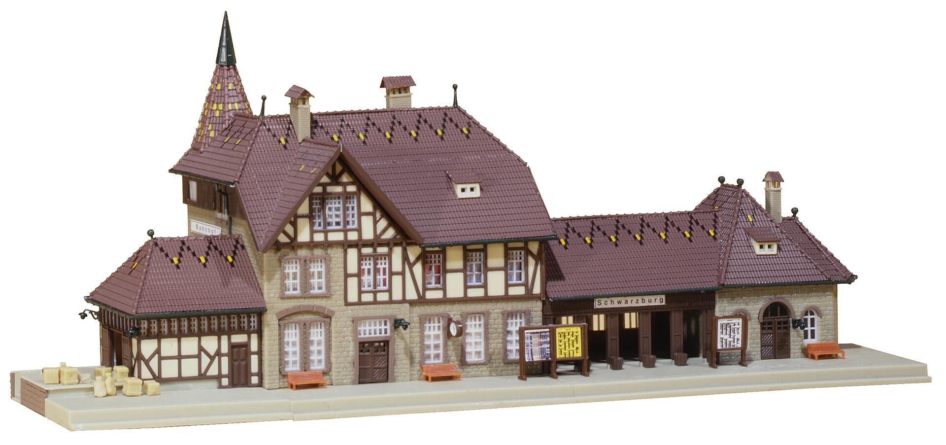 212111_fg_01 Faller 212111 - Bahnhof Schwarzburg N 1:160