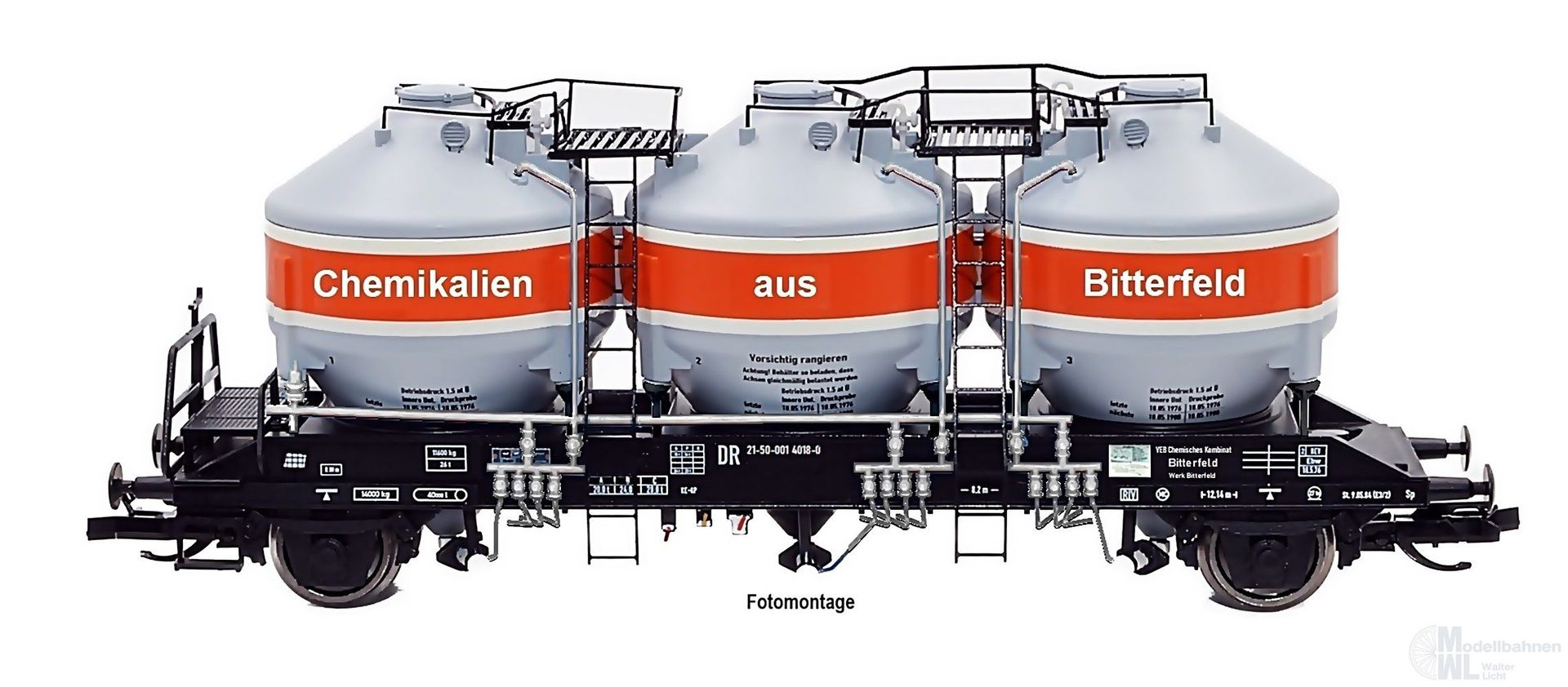 NPE NW52111 - Silowagen DR Ep.IV Chemikalien aus Bitterfeld 2.Betr.Nr. TT 1:120 NPE NW52111 - Silowagen DR Ep.IV Chemikalien aus Bitterfeld 2.Betr.Nr. TT 1:120