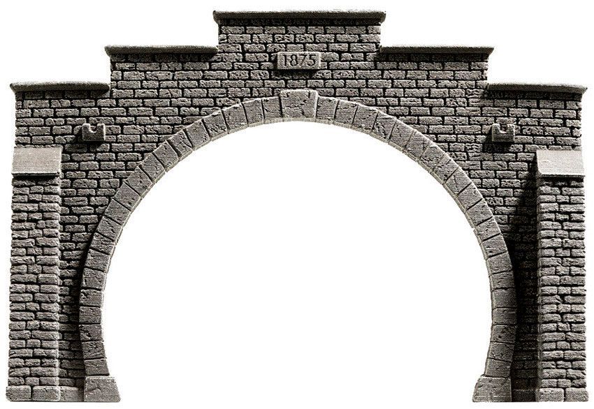 Noch 48052 - Tunnel-Portal 2-gleisig, 16 x 10,5 cm TT 1:120