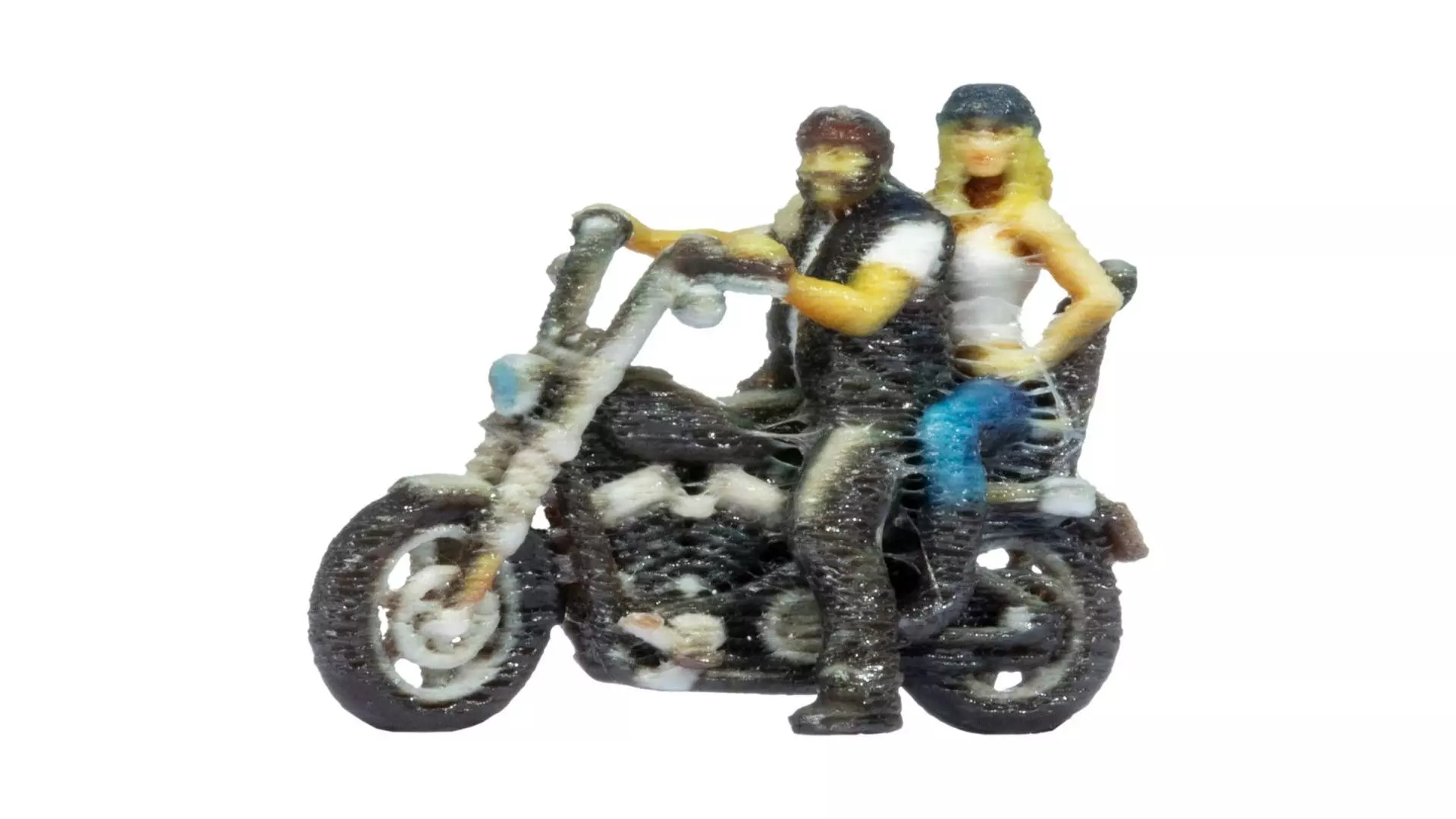 Noch 10904 - Chopper mit Rocker und Sozia stehend H0 1:87