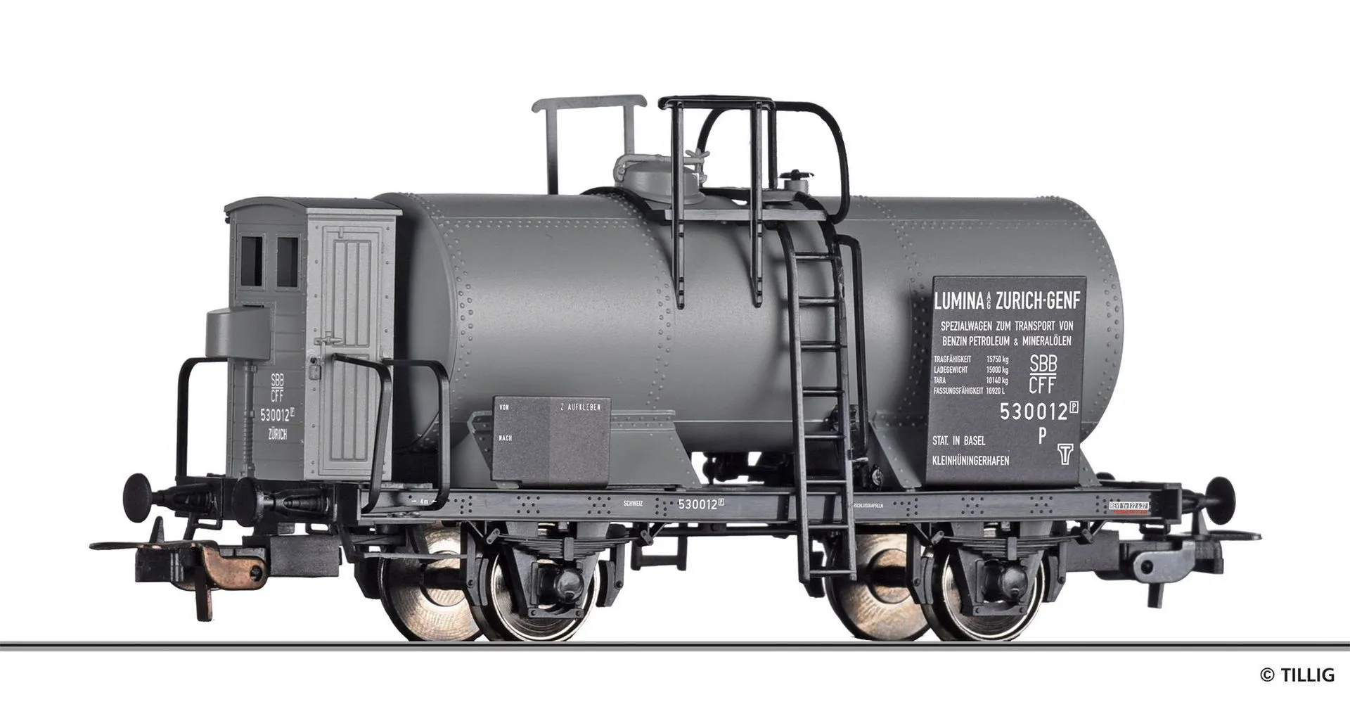 Tillig 77017 - Kesselwagen SBB Ep.II Lumina AG H0/GL