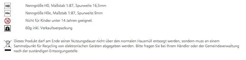 Tillig 85196 - Dreischienen-Schmalspurweiche links Länge 228 mm H0-H0e/H0e