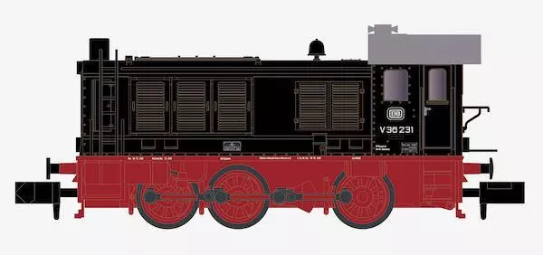 Hobbytrain 28250 - Diesellok V 36 DB Ep.III N 1:160