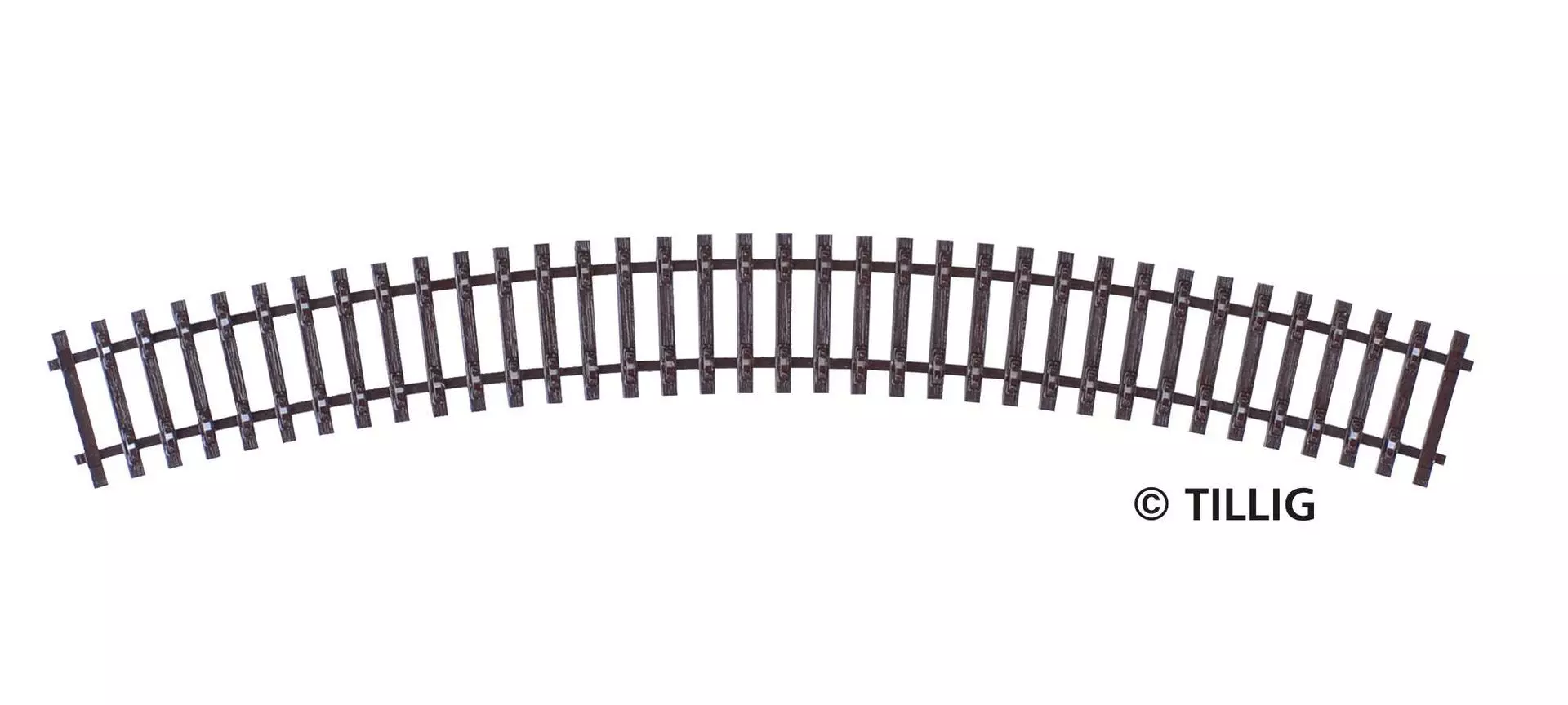 Tillig 83006 - Schwellenband gebogen R21 R353 22 / 30° TT 1:120