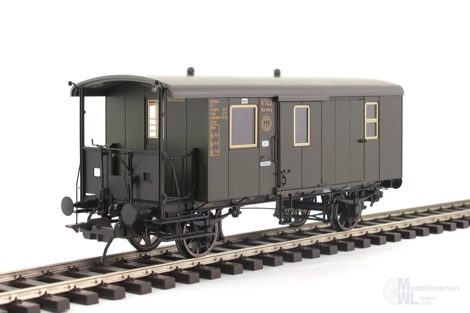 Lenz 41146-04 - Post/Gepäckwagen DRG Ep.II PwPostL Bay 06 Betr.-Nr. 1 Spur 0