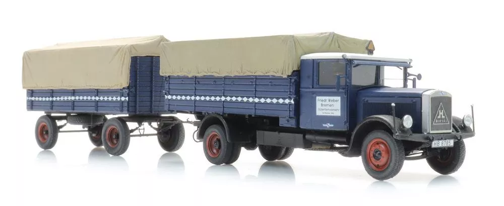 ARTITEC b.v. 387537 - Hansa Lloyd mit Anhänger H0 1:87