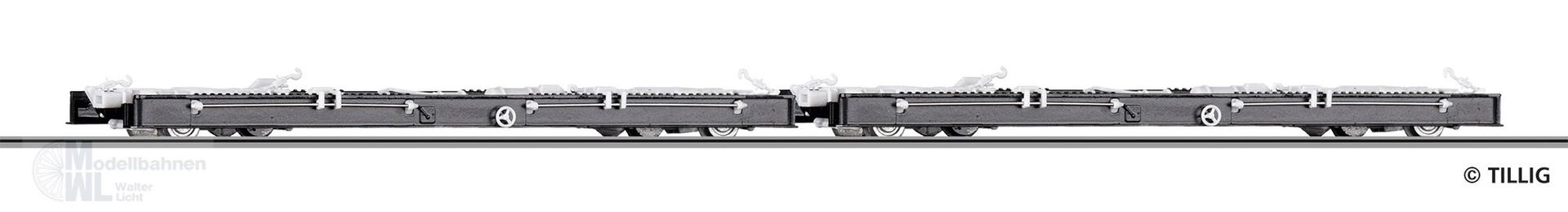 Tillig 15973 - Rollwagen Set DR Ep.IV 2.tlg. H0m