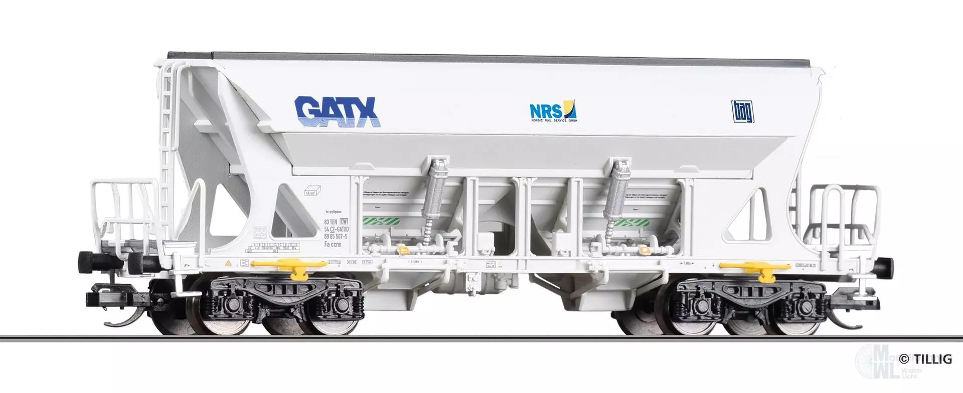Tillig 15337 - Selbstentladewagen GATX / NRS / Basalt AG Ep.VI TT 1:120
