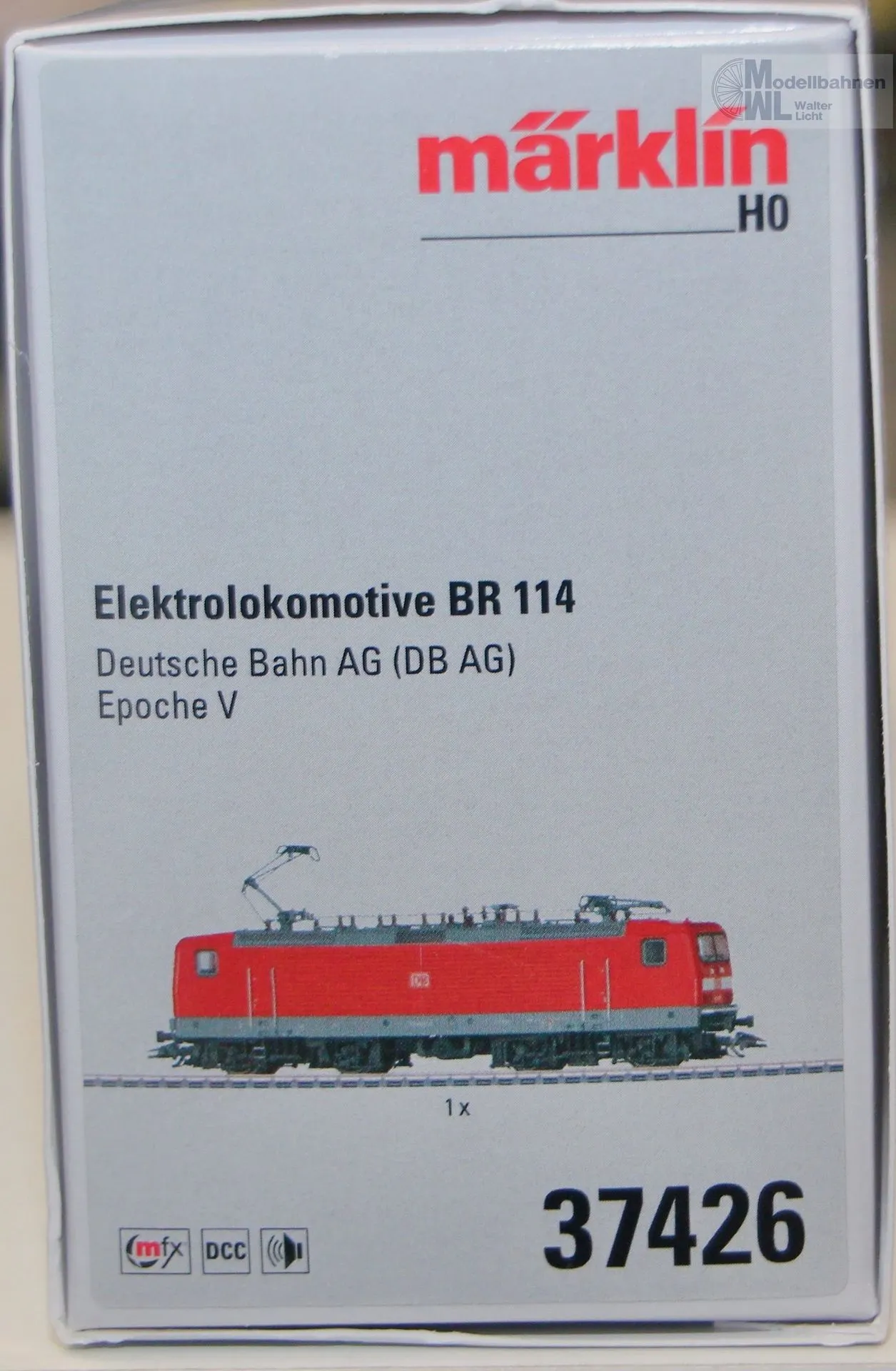Märklin 37426 - MÄRKLIN - E-Lok BR 114 DB Ep.V H0/WS Sound mfx