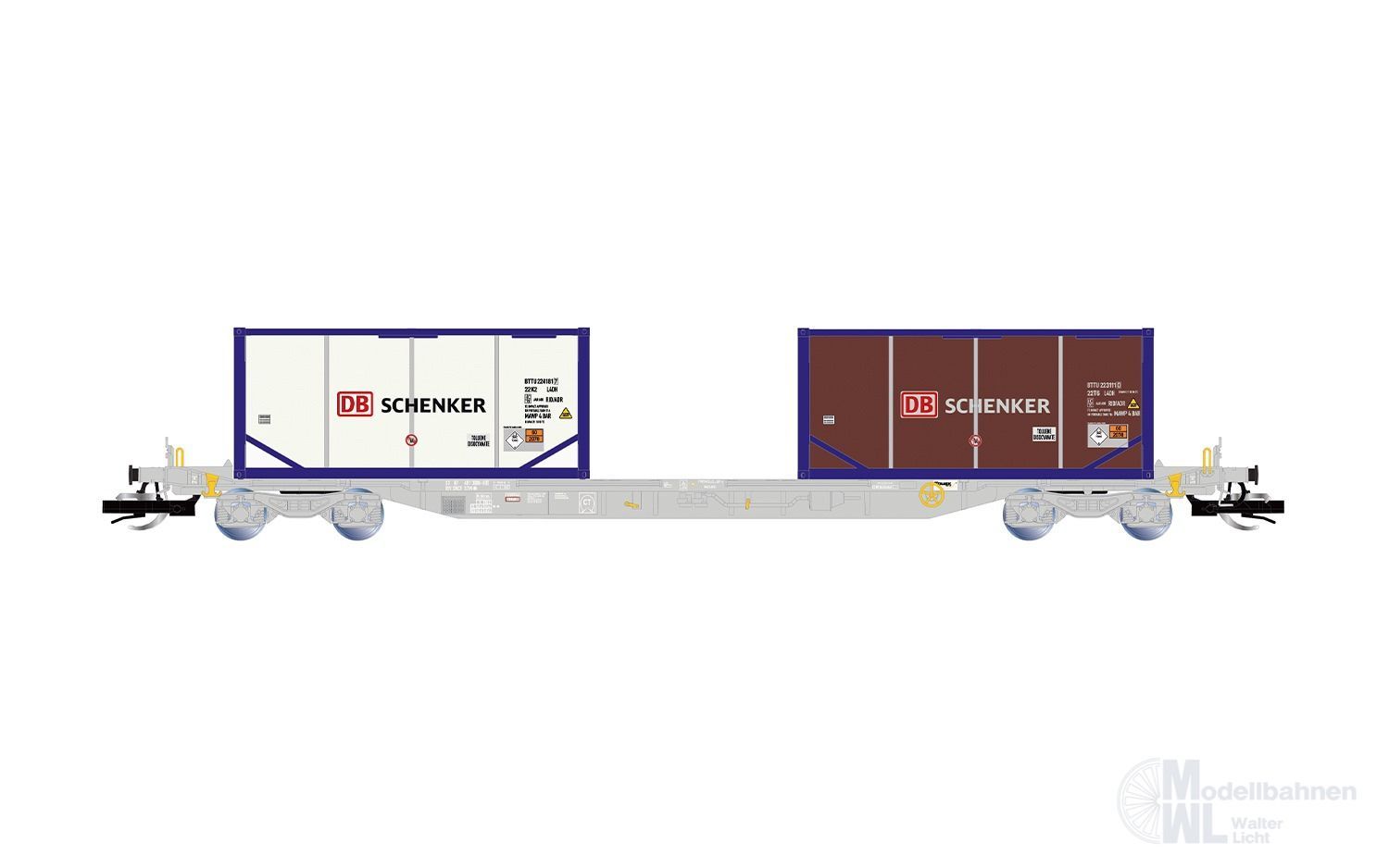 Arnold 9768 - Containertragwagen Ep.VI Container DB Schenker TT 1:120