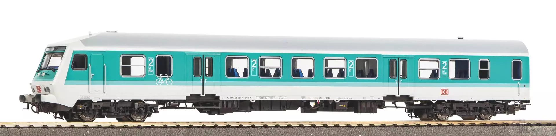 Piko 28024 - Mitteleinstiegssteuerwagen DB Ep.V mintgrün H0/GL
