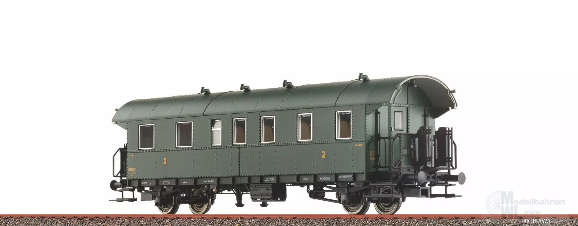 Brawa 46716 - Personenwagen BCi-28 SNCF Ep.III H0/GL