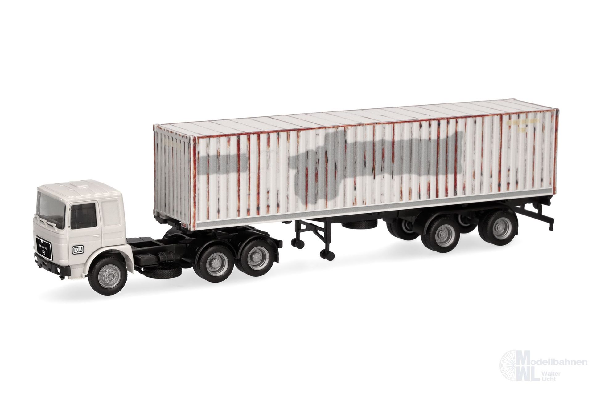Herpa 320283 - MAN F8 Container-Sattelzug 2 achs /3 achs DB H0 1:87