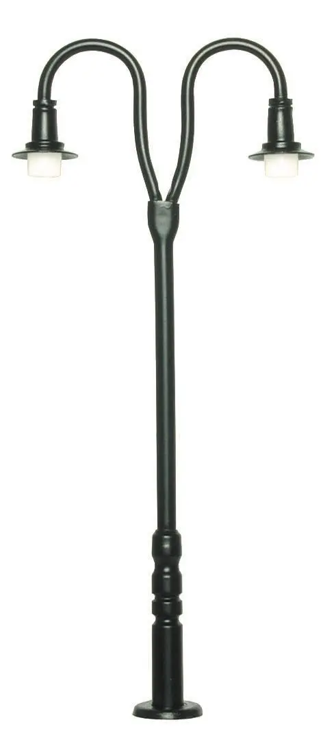 Viessmann 6041 - Bahnsteigleuchte zweiflammig, 2 LEDs warmweiß H0 1:87